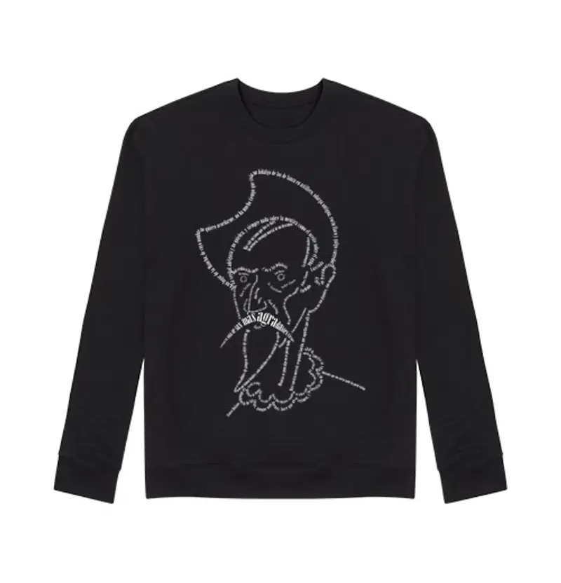 Felpa unisex quixote bianco