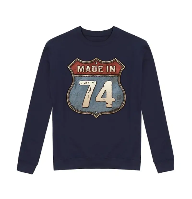 Felpa unisex realizzato nel 74