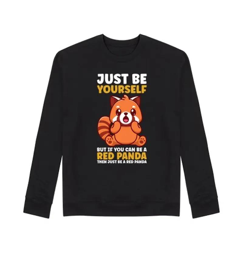 Felpa unisex regalo panda rosso panda rosso
