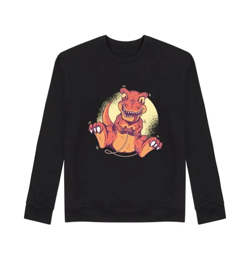 Felpa unisex regalo per videogiochi dino rex simpati