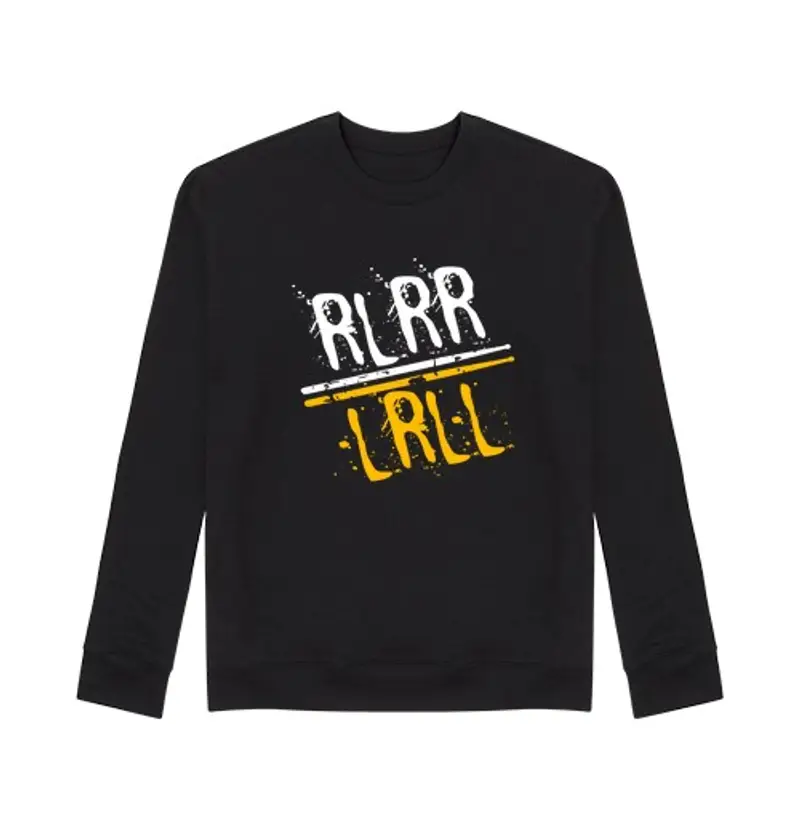 Felpa unisex rlrr lrll batterista tamburi