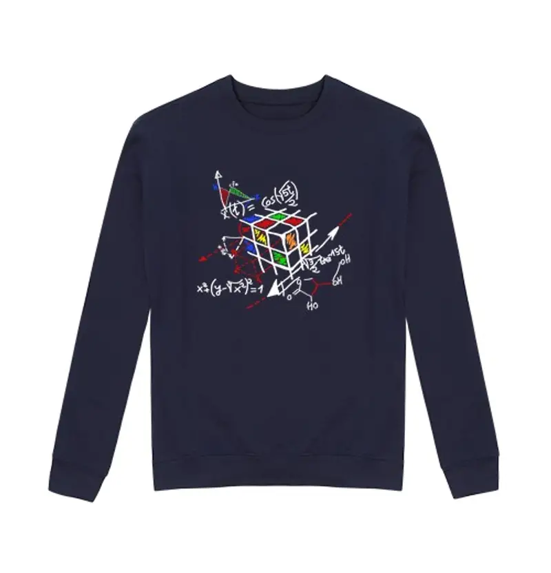 Felpa unisex schema di rubik