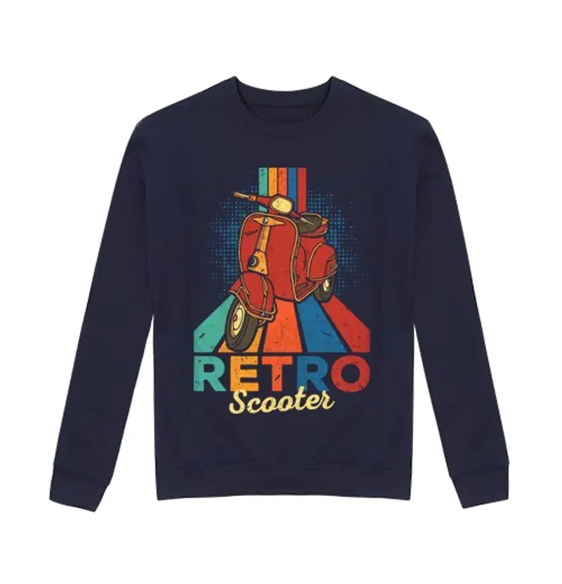 Felpa unisex scooter retrò