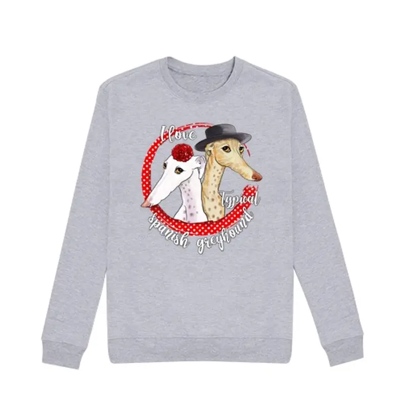 Felpa unisex segugio grey spanish