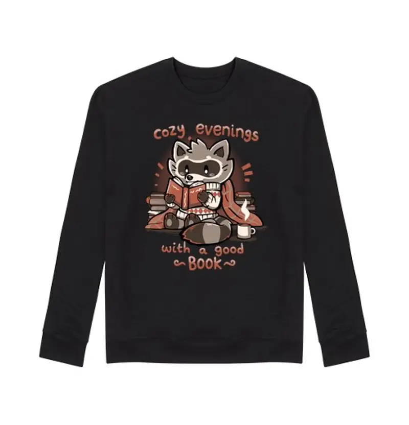 Felpa unisex serate intime con un buon libro - felpa