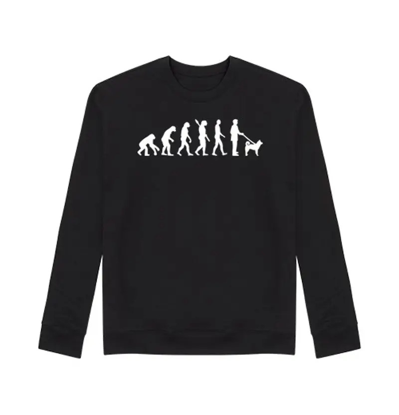 Felpa unisex shiba inu evolution