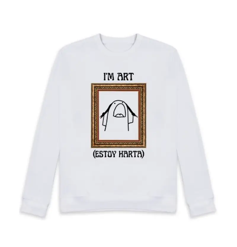 Felpa unisex sono arte sono stufo