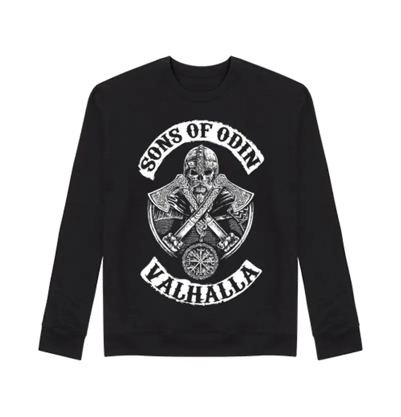 Felpa unisex sons of odin - valh all a (vi king s)