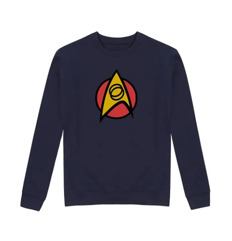 Felpa unisex star trek dlei divisione scientifica