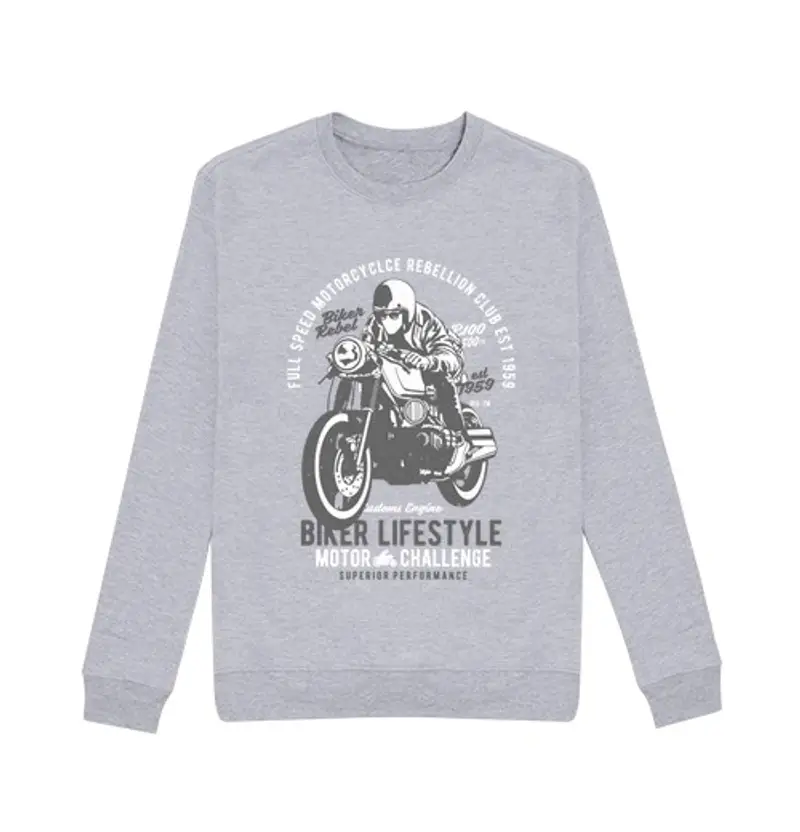 Felpa unisex stile di vita del motociclista