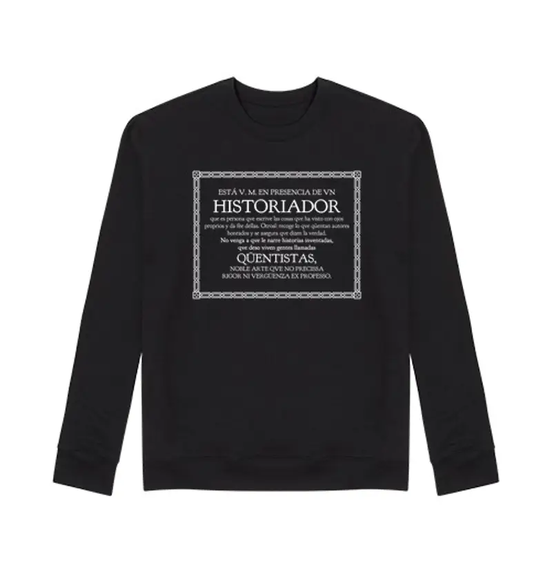 Felpa unisex storico, narratore di storie oscure