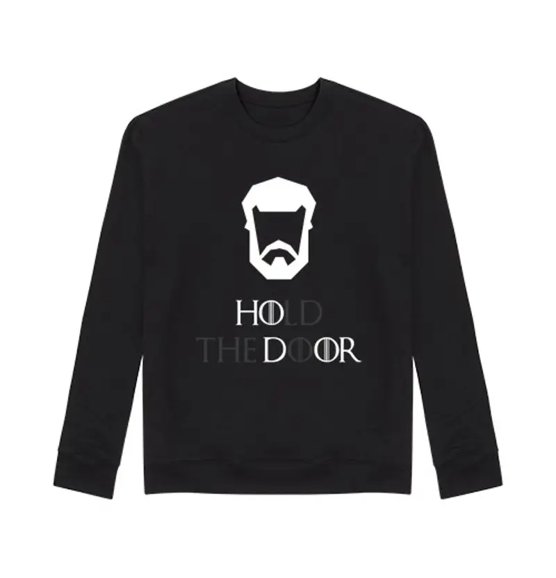 Felpa unisex tenere la porta