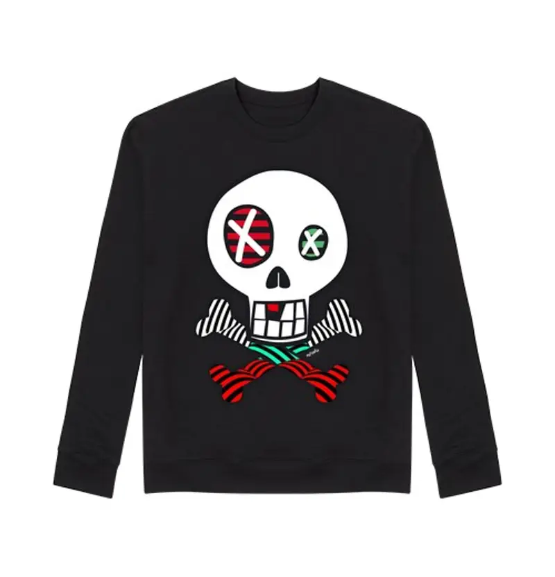 Felpa unisex teschio skull sn