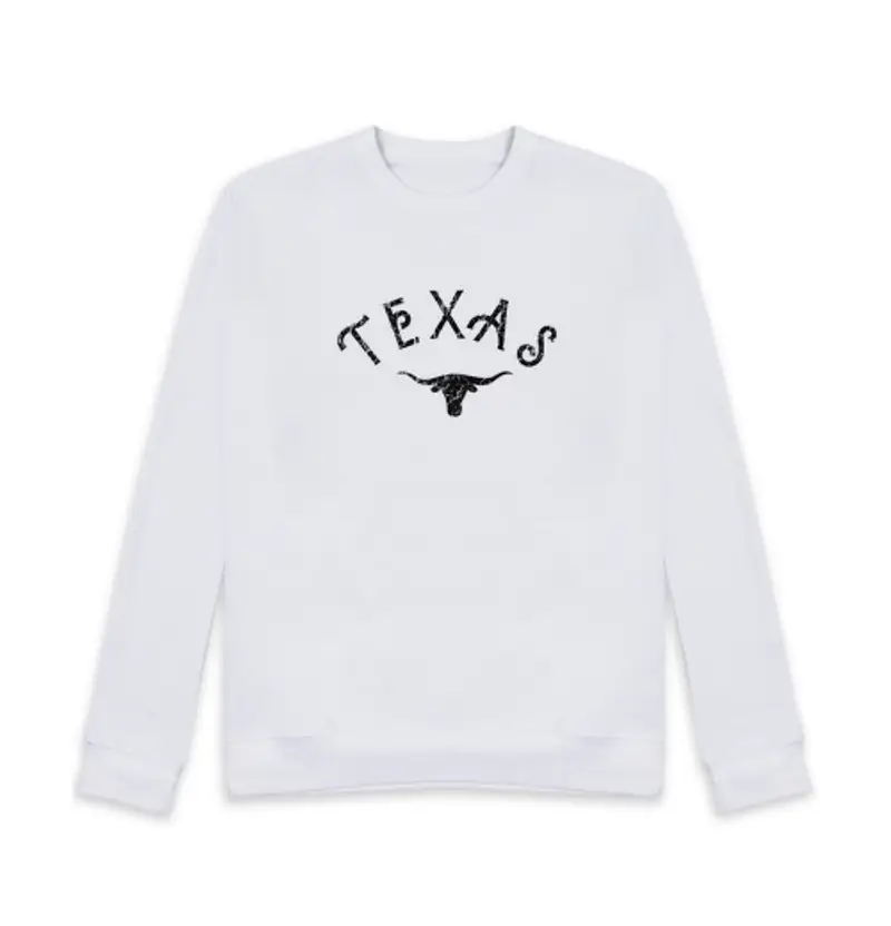 Felpa unisex texas bulle vintage pride western usa