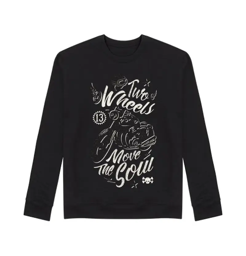 Felpa unisex two wheels muovono l39anima