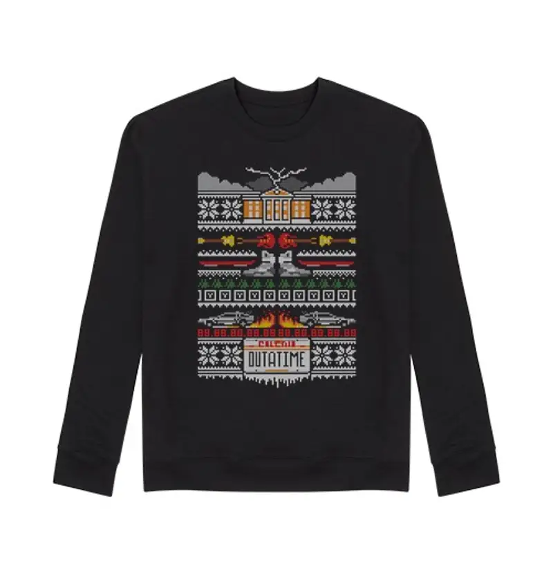 Felpa unisex un punto nel tempo / indietro al futuro / maglione