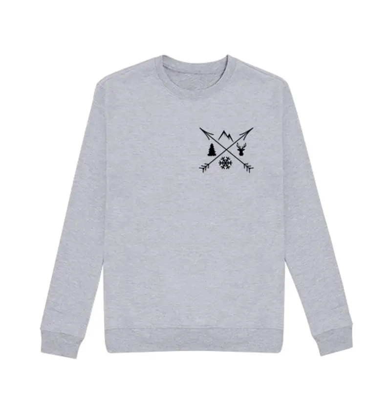 Felpa unisex Uomo, felpa, grigio melange