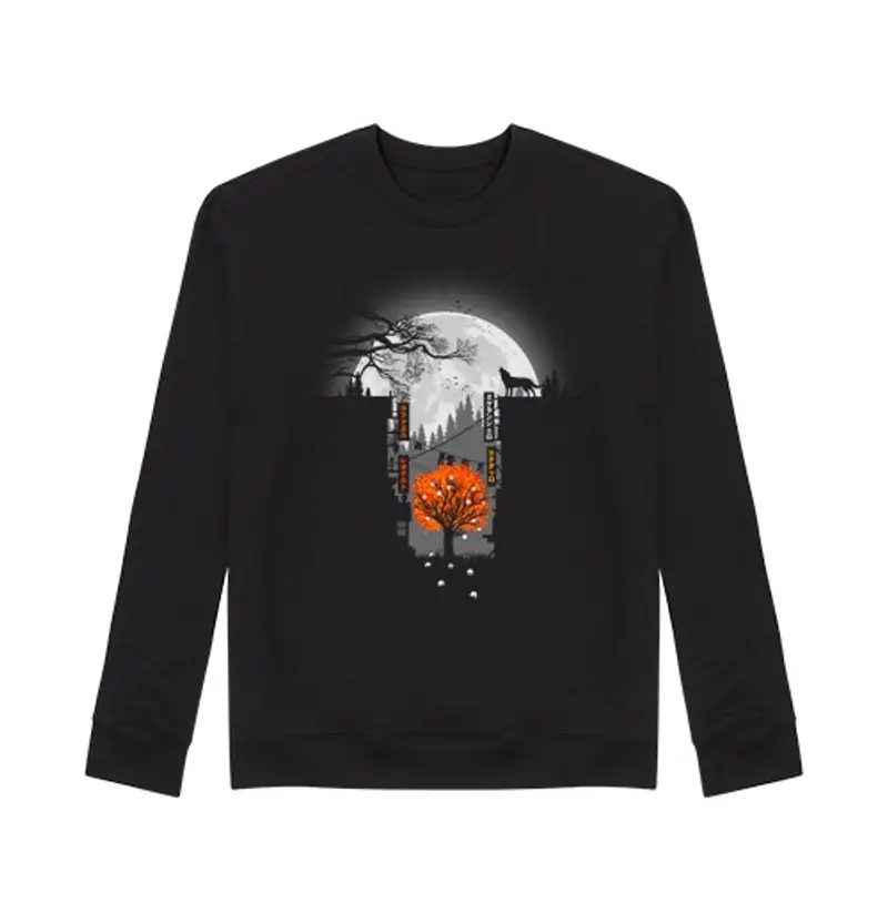 Felpa unisex Uomo, felpa, nera