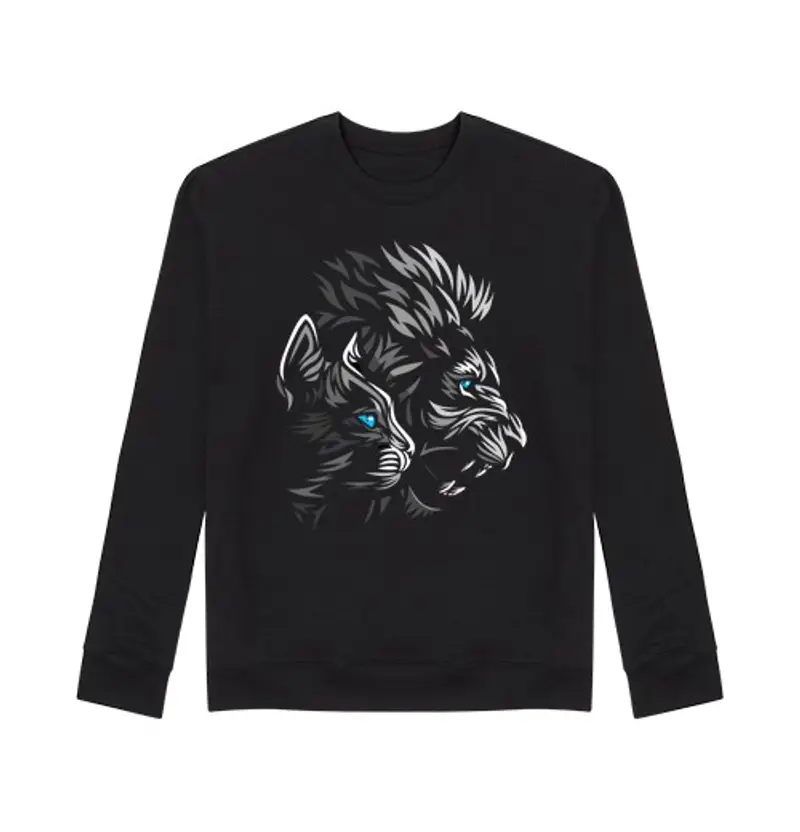 Felpa unisex Uomo, felpa, nera