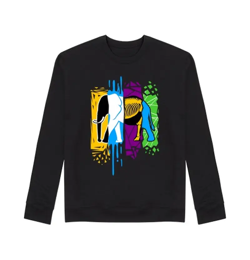 Felpa unisex Uomo, felpa, nera