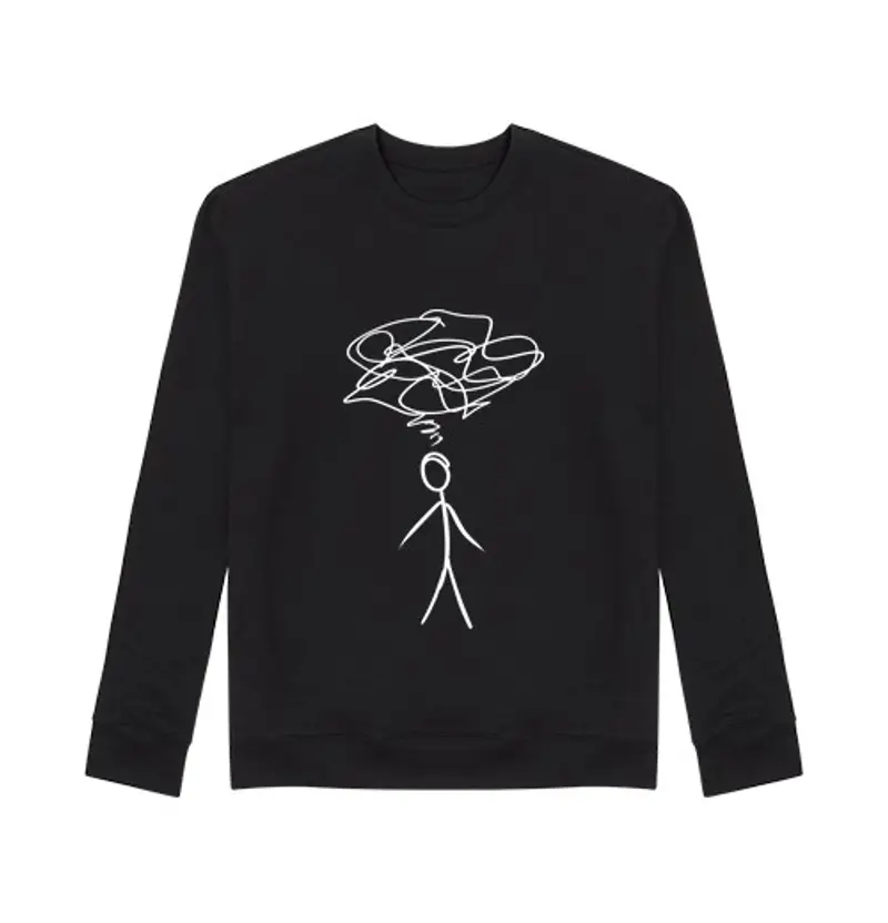 Felpa unisex Uomo, felpa, nera