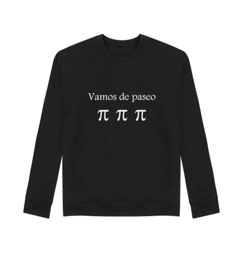 Felpa unisex v amo s passeggiata pi pi pi. (Bianco)