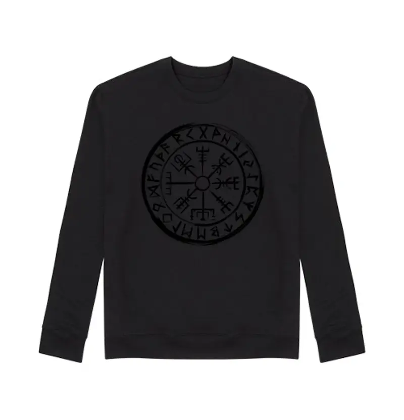 Felpa unisex vegvísir vi king comp ass - vintage ner