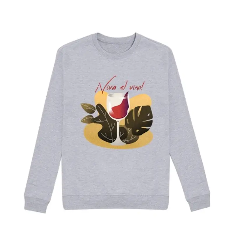 Felpa unisex viva vino - felpa