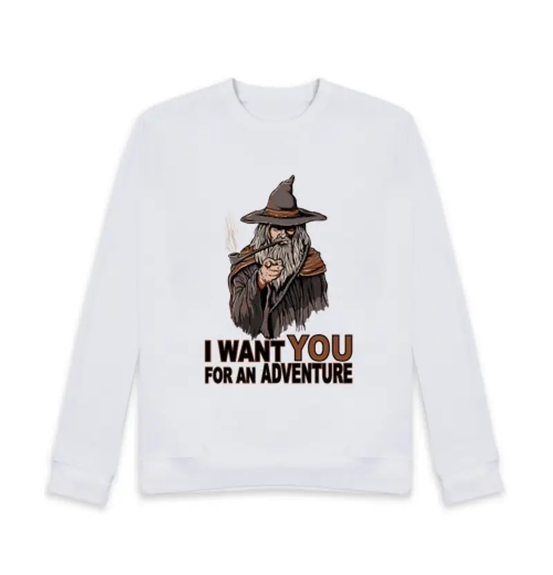 Felpa unisex voglio you for un adventure