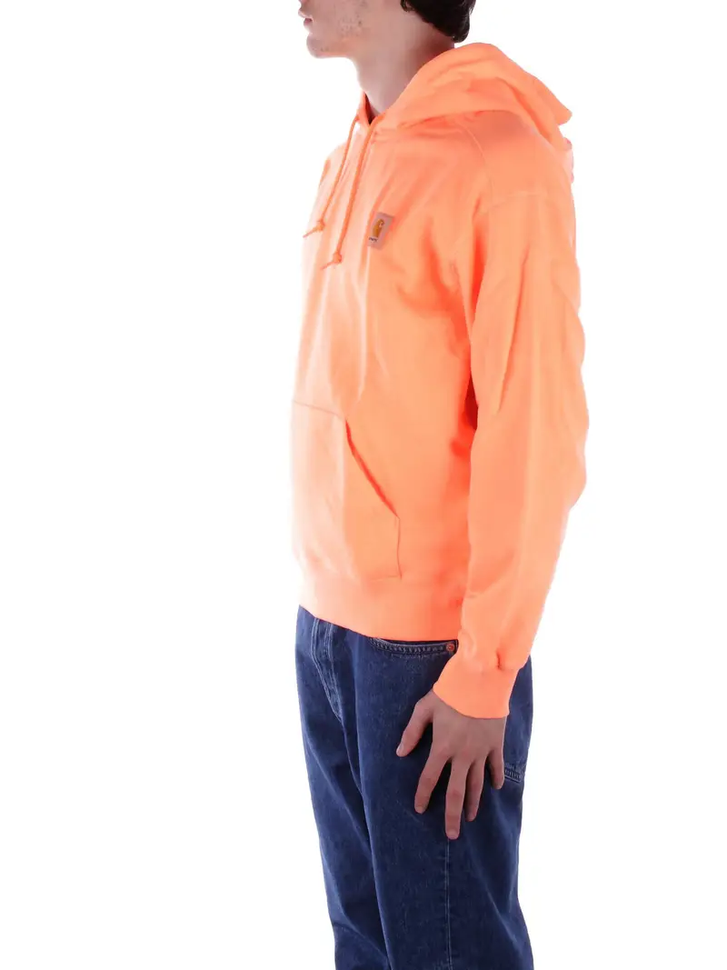 Felpa Uomo CARHARTT WIP Lumo orange Hooded industry sweat miniatura 2