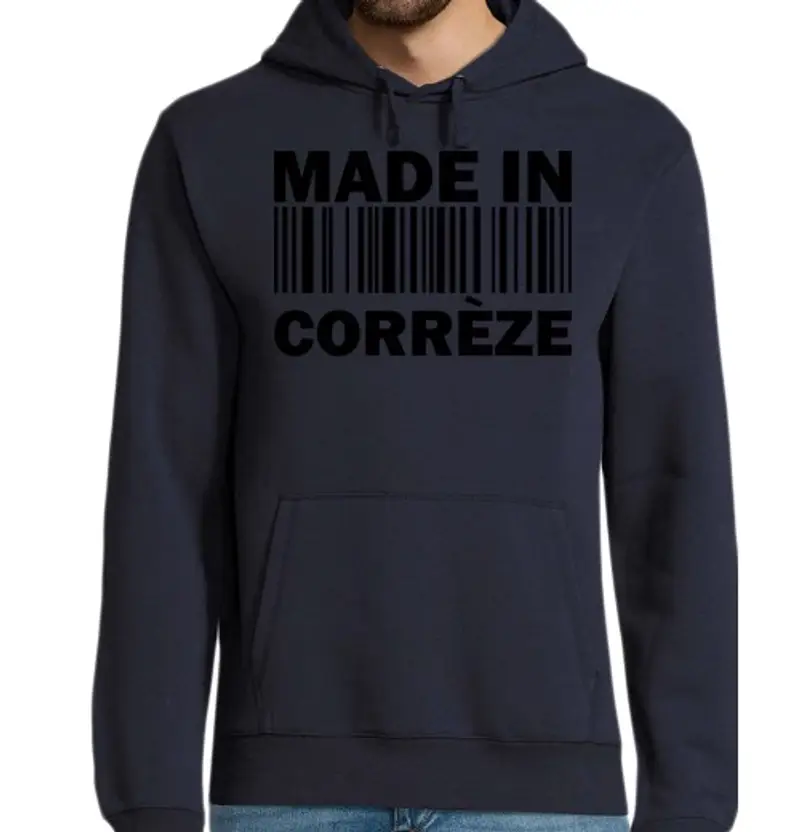 Felpa uomo con cappuccio 19 fatti in corrèze