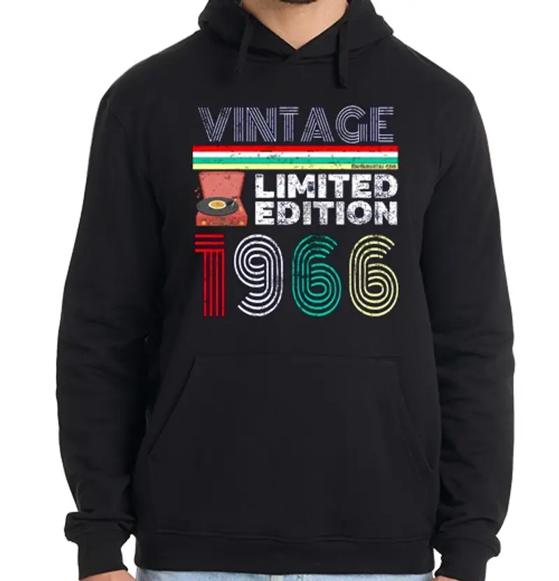 Felpa uomo con cappuccio 1966 vintage - edizione limitata