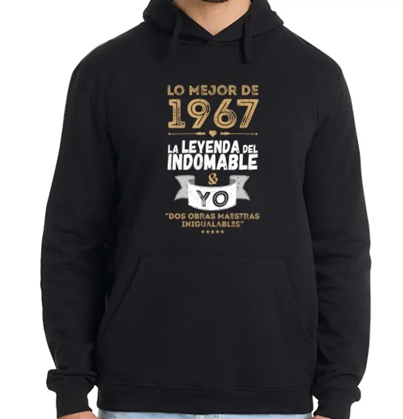 Felpa uomo con cappuccio 1967 leggenda & i