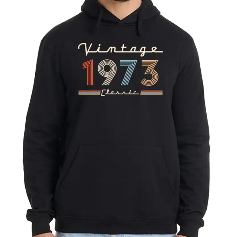 Felpa uomo con cappuccio 1973 - vintage c le sic