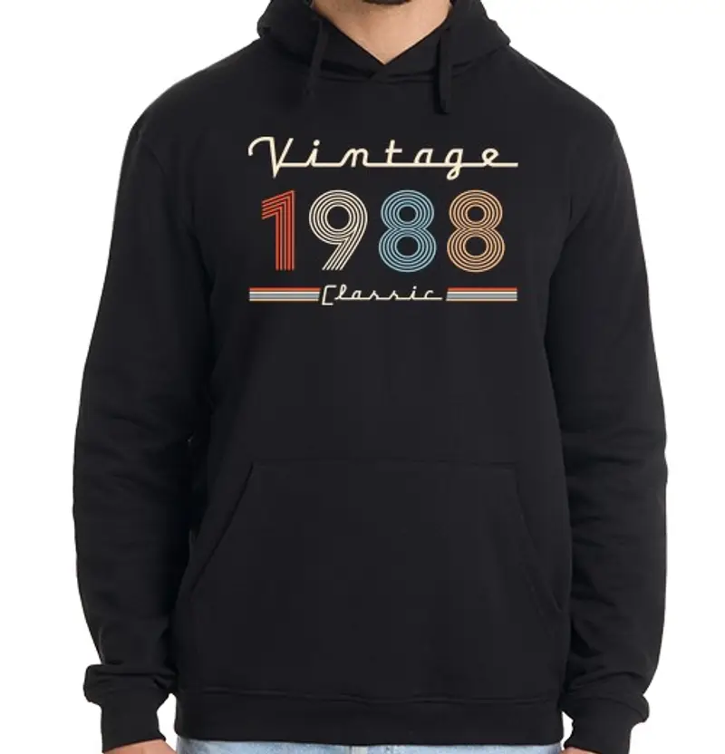 Felpa uomo con cappuccio 1988 - vintage c le sic