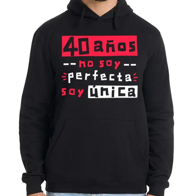 Felpa uomo con cappuccio 40 anni ho sono Not Perfect sono unico