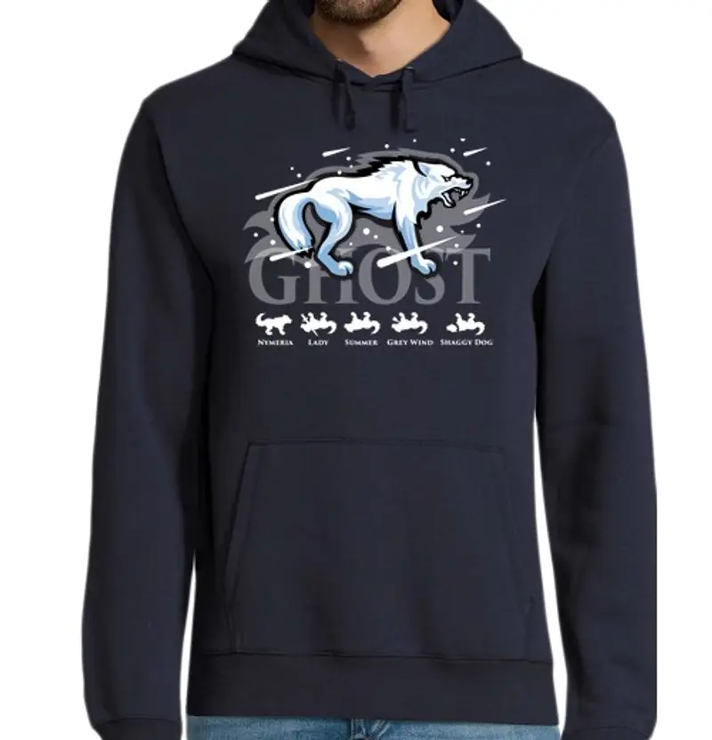 Felpa uomo con cappuccio aggiornamento fantasma