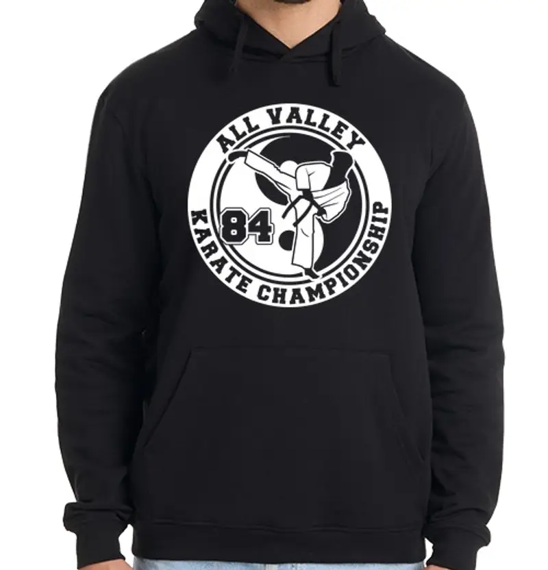 Felpa uomo con cappuccio all v all e ka rat e campioni hip