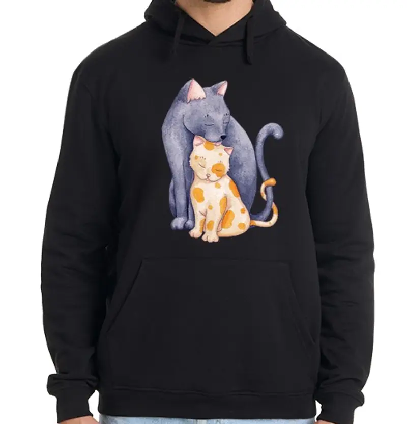 Felpa uomo con cappuccio amore della mamma