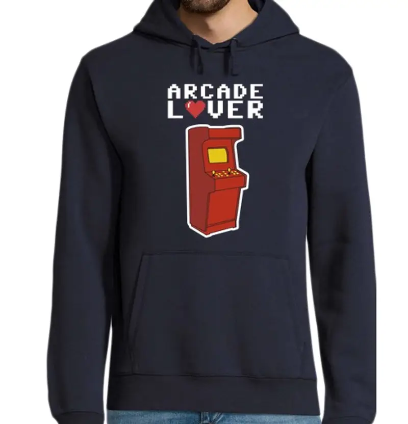 Felpa uomo con cappuccio amore per le maquinitas 2