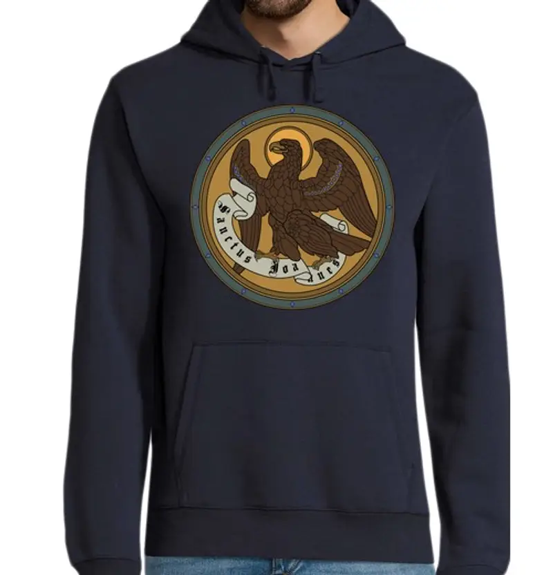 Felpa uomo con cappuccio aquila de San juan