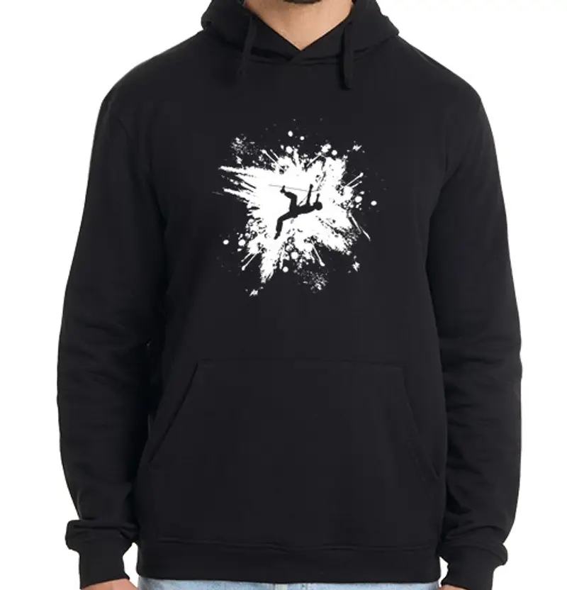 Felpa uomo con cappuccio arrampicata alpinismo boulder