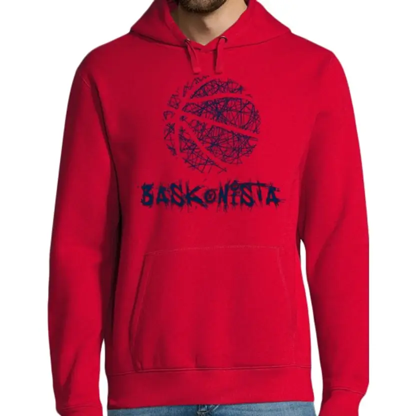 Felpa uomo con cappuccio baskonista