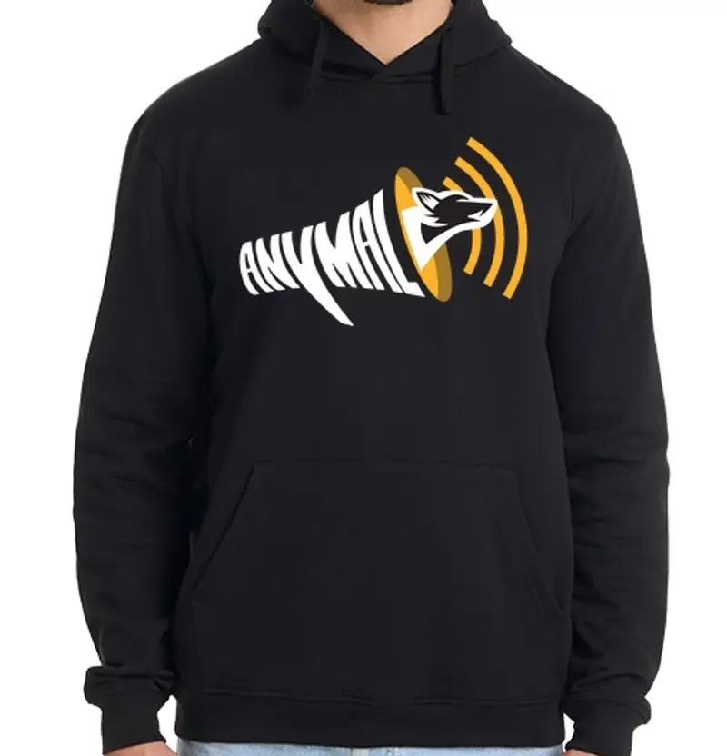 Felpa uomo con cappuccio bianco bianco