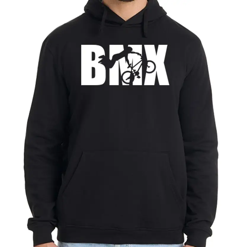 Felpa uomo con cappuccio bmx