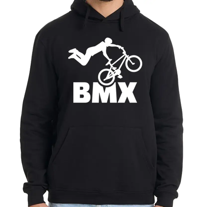Felpa uomo con cappuccio bmx