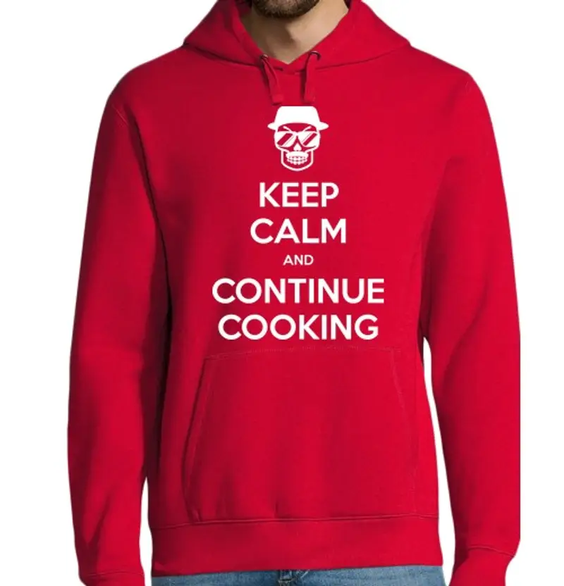 Felpa uomo con cappuccio breaking male keep calm