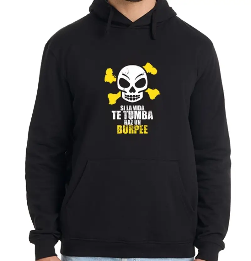 Felpa uomo con cappuccio burpee