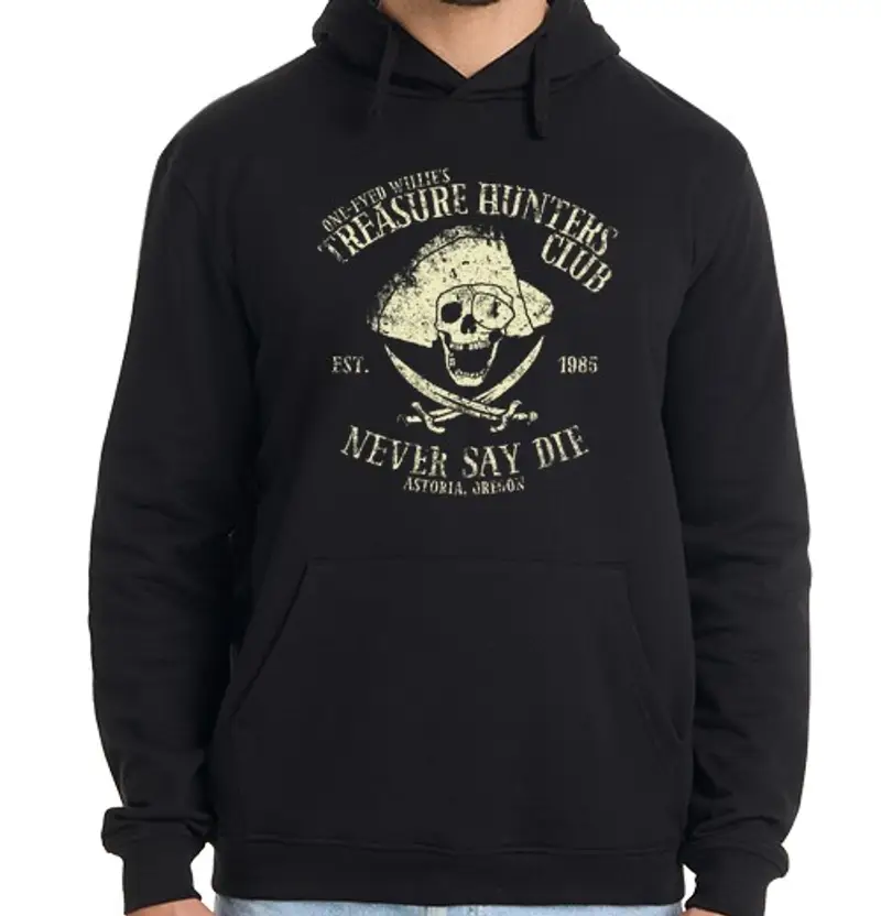 Felpa uomo con cappuccio cacciatori di tesori del club