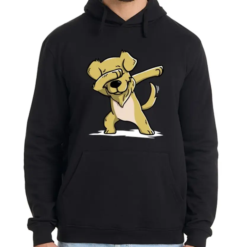 Felpa uomo con cappuccio cane gold in retriever dab!